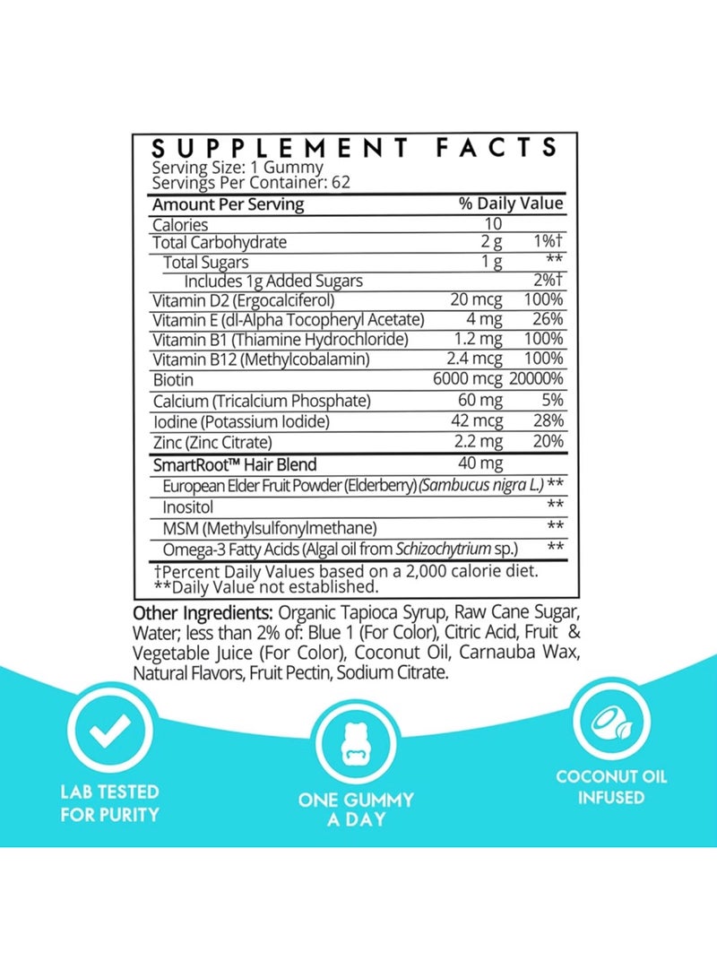 SugarBear Hair Vitamins 62 Gummies - Image 5